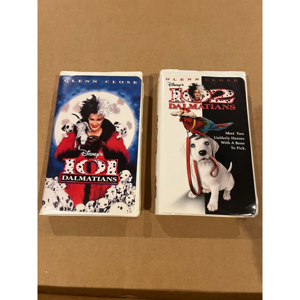 Vintage 90s/00s Disney VHS Movies 101‎ Dalmatians and 102 Dalmatians
